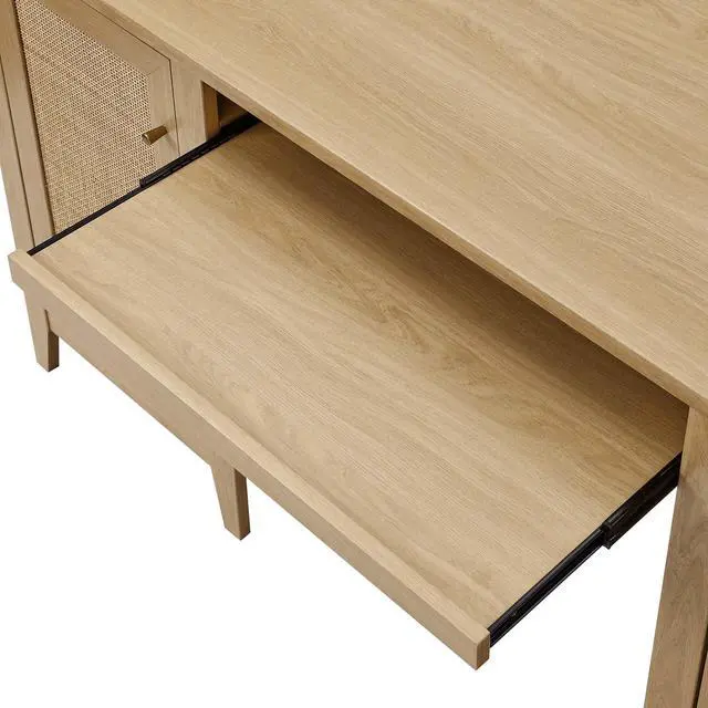 Alt view image 6 of 7 - Soma 63" Office Desk Oak EEI-6117-OAK