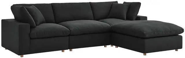Alt view image 7 of 13 - Commix Down Filled Overstuffed 4 Piece Sectional Sofa Set