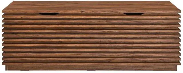 Alt view image 4 of 7 - Render Storage Bench Walnut EEI-6057-WAL
