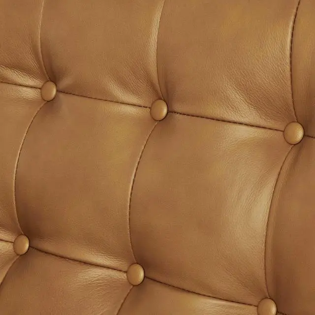 Alt view image 6 of 7 - Exalt Tufted Vegan Leather Loveseat Tan EEI-6100-TAN