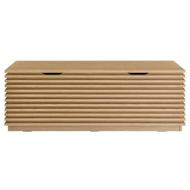 Alt view image 4 of 7 - Render Storage Bench Oak EEI-6057-OAK