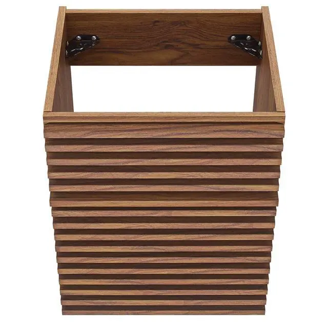 Alt view image 5 of 7 - Render 18" Wall-Mount Bathroom Vanity Cabinet (Sink Basin Not Included) Walnut EEI-4848-WAL
