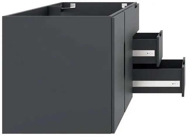 Alt view image 3 of 7 - Vitality 48" Double or Single Sink Compatible (Not Included) Bathroom Vanity Cabinet Gray EEI-4895-GRY