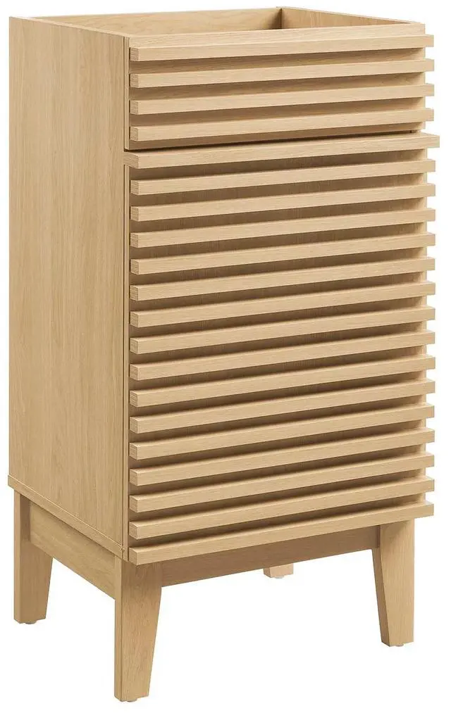 Main image of Render 18" Bathroom Vanity Cabinet (Sink Basin Not Included) Oak EEI-4849-OAK