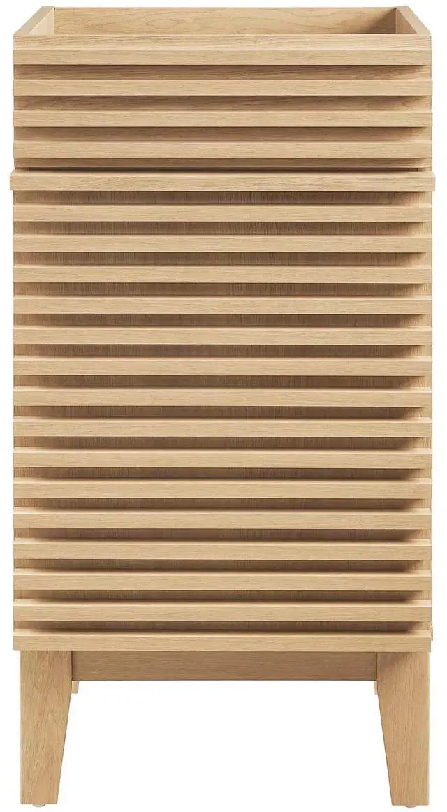 Alt view image 5 of 7 - Render 18" Bathroom Vanity Cabinet (Sink Basin Not Included) Oak EEI-4849-OAK