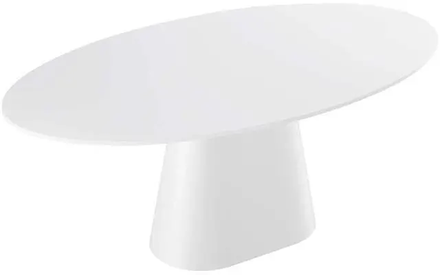 Main image of Provision 75" Oval Dining Table White EEI-4912-WHI