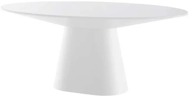 Alt view image 3 of 7 - Provision 75" Oval Dining Table White EEI-4912-WHI