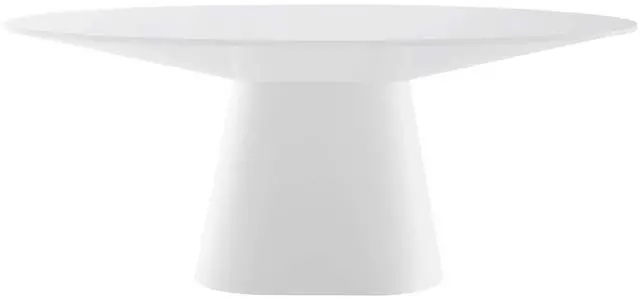 Alt view image 4 of 7 - Provision 75" Oval Dining Table White EEI-4912-WHI