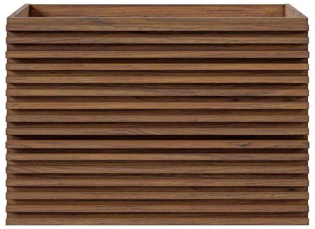 Alt view image 7 of 7 - Render 30" Wall-Mount Bathroom Vanity Cabinet (Sink Basin Not Included) Walnut EEI-4850-WAL