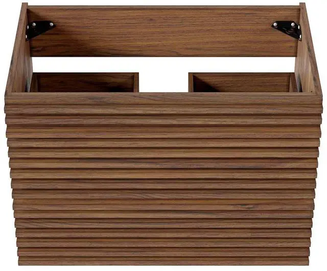 Alt view image 6 of 7 - Render 30" Wall-Mount Bathroom Vanity Cabinet (Sink Basin Not Included) Walnut EEI-4850-WAL