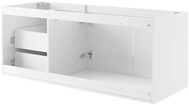 Alt view image 4 of 7 - Vitality 48" Double or Single Sink Compatible (Not Included) Bathroom Vanity Cabinet White EEI-4895-WHI