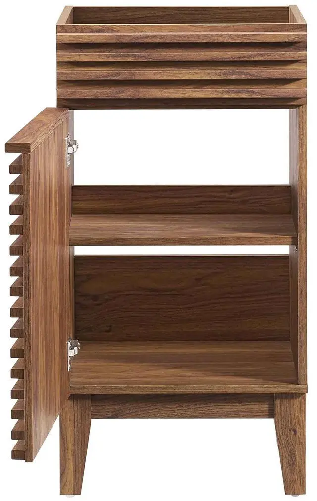 Alt view image 3 of 7 - Render 18" Bathroom Vanity Cabinet (Sink Basin Not Included) Walnut EEI-4849-WAL