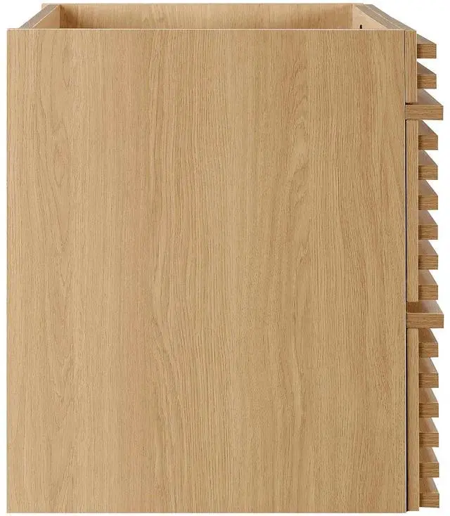Alt view image 2 of 7 - Render 30" Wall-Mount Bathroom Vanity Cabinet (Sink Basin Not Included) Oak EEI-4850-OAK