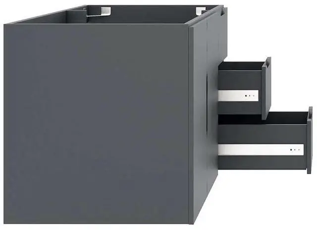 Alt view image 3 of 7 - Vitality 36" Bathroom Vanity Cabinet (Sink Basin Not Included) Gray EEI-4894-GRY