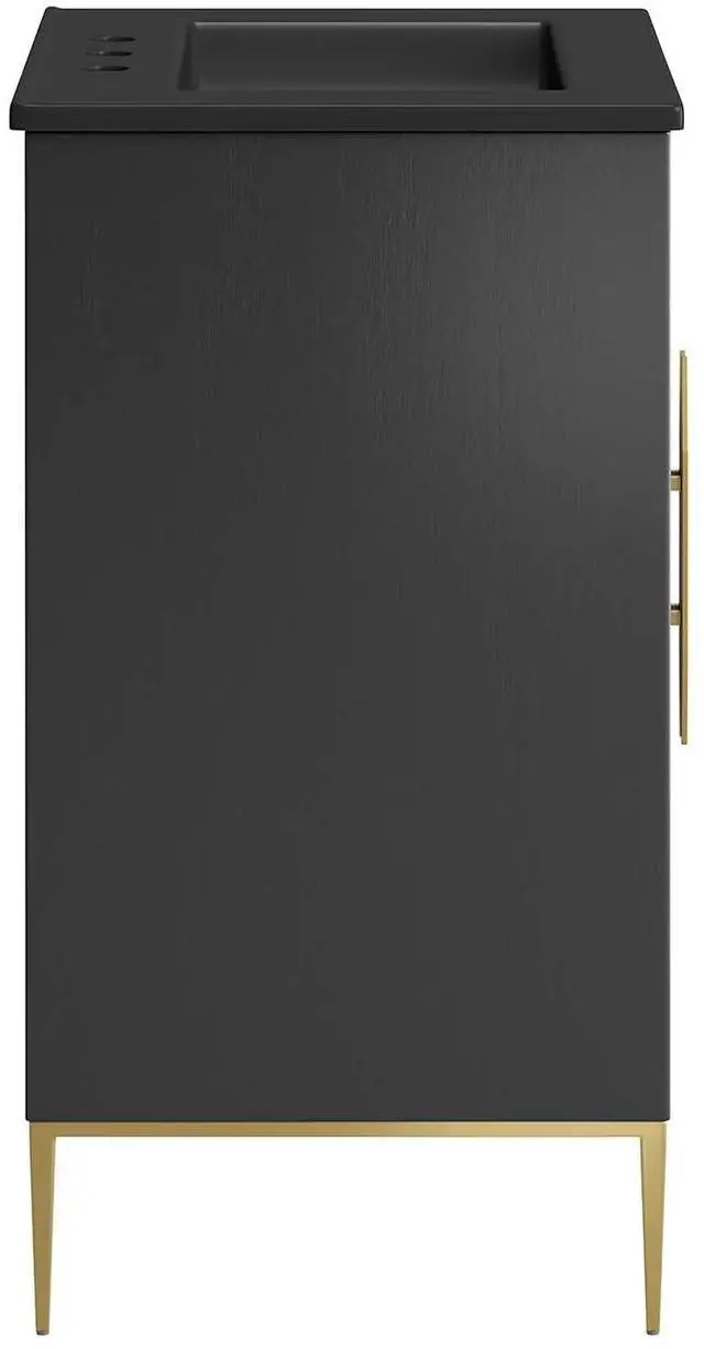 Alt view image 2 of 7 - Awaken 24" Bathroom Vanity Black Black EEI-6291-BLK-BLK