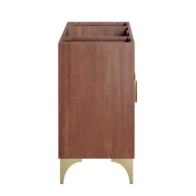 Alt view image 2 of 7 - Daylight 48" Single Sink Compatible (Not Included) Bathroom Vanity Cabinet Walnut EEI-6168-WAL
