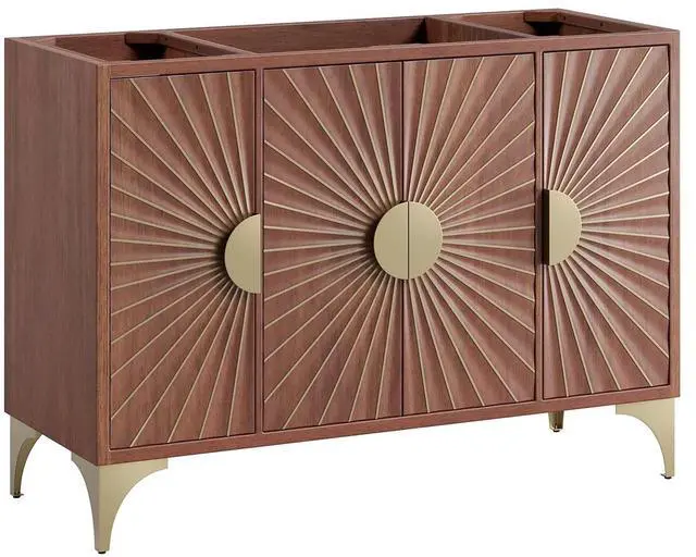 Main image of Daylight 48" Single Sink Compatible (Not Included) Bathroom Vanity Cabinet Walnut EEI-6168-WAL