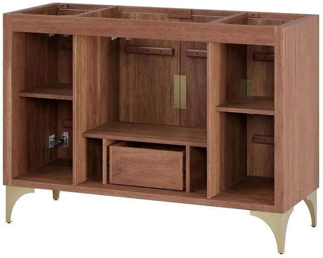 Alt view image 5 of 7 - Daylight 48" Single Sink Compatible (Not Included) Bathroom Vanity Cabinet Walnut EEI-6168-WAL