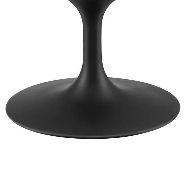 Alt view image 3 of 6 - Lippa 36" Round Artificial Marble Coffee Table Black Black EEI-4884-BLK-BLK