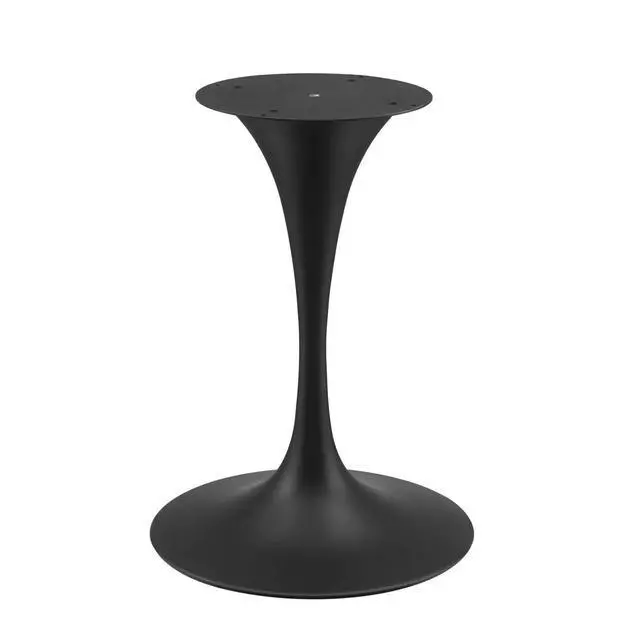 Alt view image 3 of 7 - Lippa 28" Artificial Marble Dining Table Black Black EEI-4867-BLK-BLK