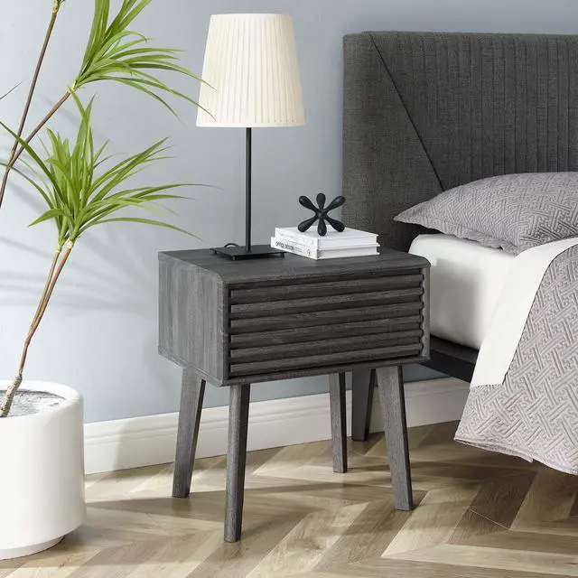 Alt view image 7 of 7 - Render End Table Charcoal EEI-3345-CHA