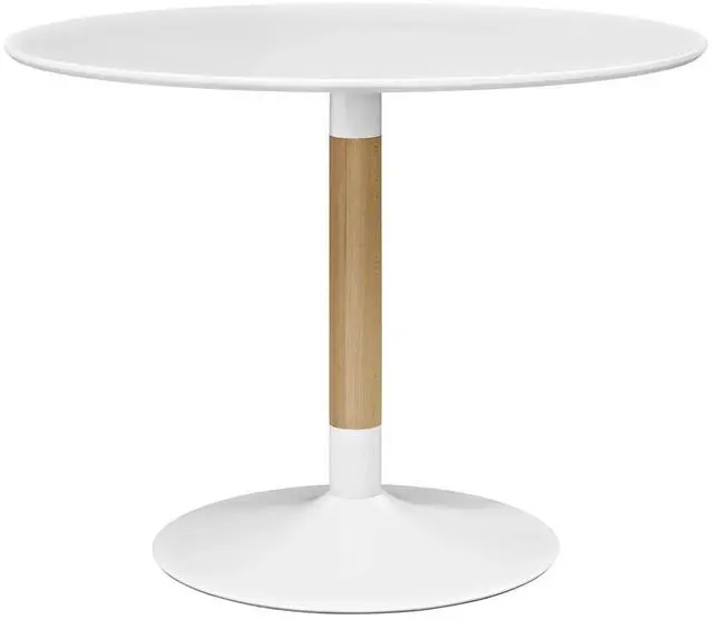 Main image of Whirl Round Dining Table White EEI-2666-WHI-SET