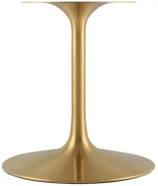 Alt view image 3 of 7 - Lippa 78" Oval Wood Dining Table Gold White EEI-3255-GLD-WHI