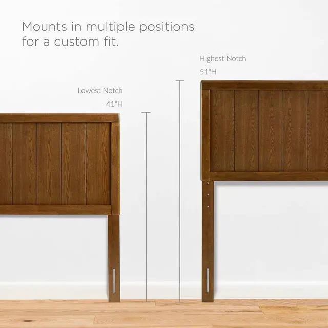 Alt view image 6 of 7 - Alana Twin Wood Platform Bed With Splayed Legs Walnut MOD-6621-WAL
