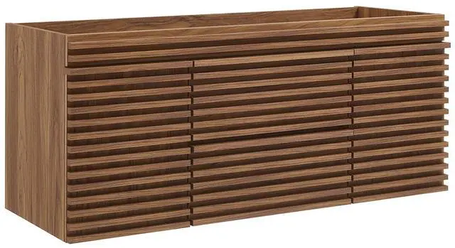 Main image of Render 48" Single Sink Compatible (Not Included) Bathroom Vanity Cabinet Walnut EEI-5866-WAL