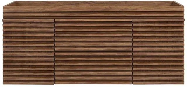 Alt view image 6 of 7 - Render 48" Single Sink Compatible (Not Included) Bathroom Vanity Cabinet Walnut EEI-5866-WAL