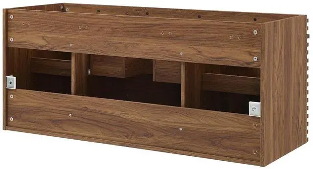 Alt view image 5 of 7 - Render 48" Single Sink Compatible (Not Included) Bathroom Vanity Cabinet Walnut EEI-5866-WAL