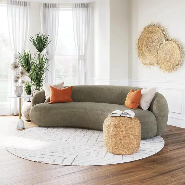 Alt view image 2 of 7 - Tibet Sofa Olive Green
