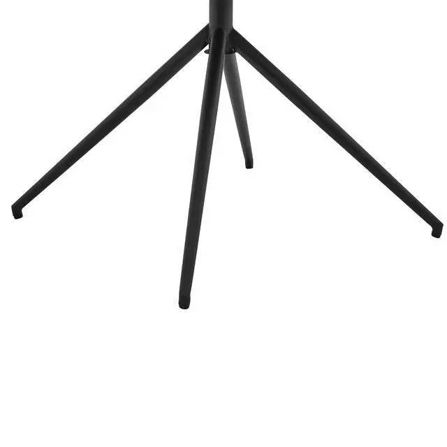 Alt view image 7 of 7 - Simone Modern Faux Leather and Fabric Metal Swivel Dining Room Chairs - Set of 2