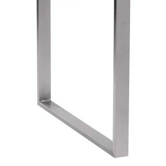 Alt view image 6 of 7 - Fenton Dining Table with Cement Gray Laminate Top and Brushed Stainless Steel Base