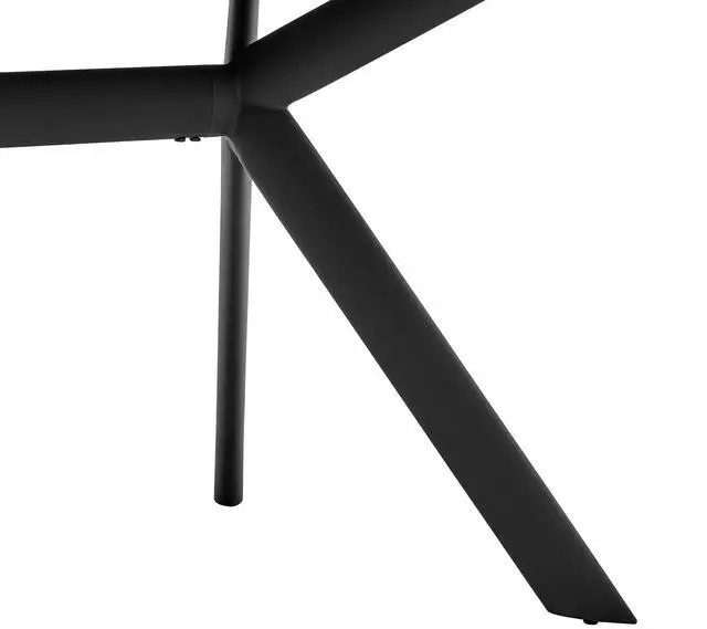 Alt view image 5 of 6 - Margot Dark Gray Rectangular Dining Table with Black Finish