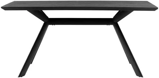 Main image of Margot Dark Gray Rectangular Dining Table with Black Finish