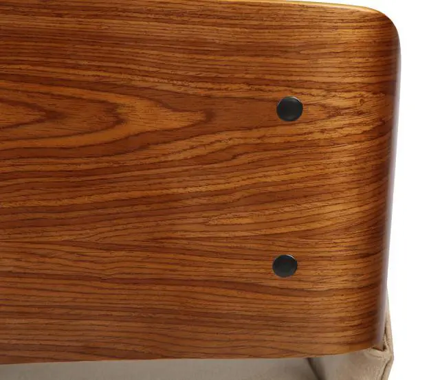 Alt view image 7 of 7 - Panda Mid-Century Dining Chair in Walnut Finish with Faux Leather and Fabric Options