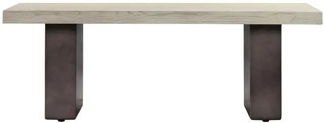 Main image of Abbey Concrete and Gray Oak Wood Dining Table