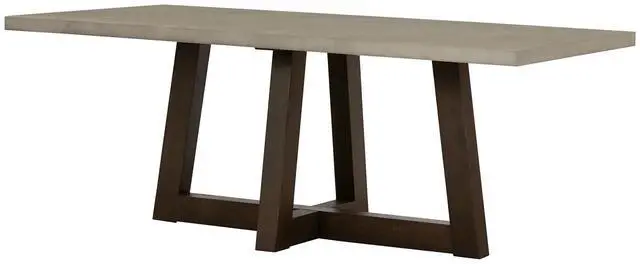 Main image of Elodie Gray Concrete and Dark Gray Oak Rectangle Dining Table