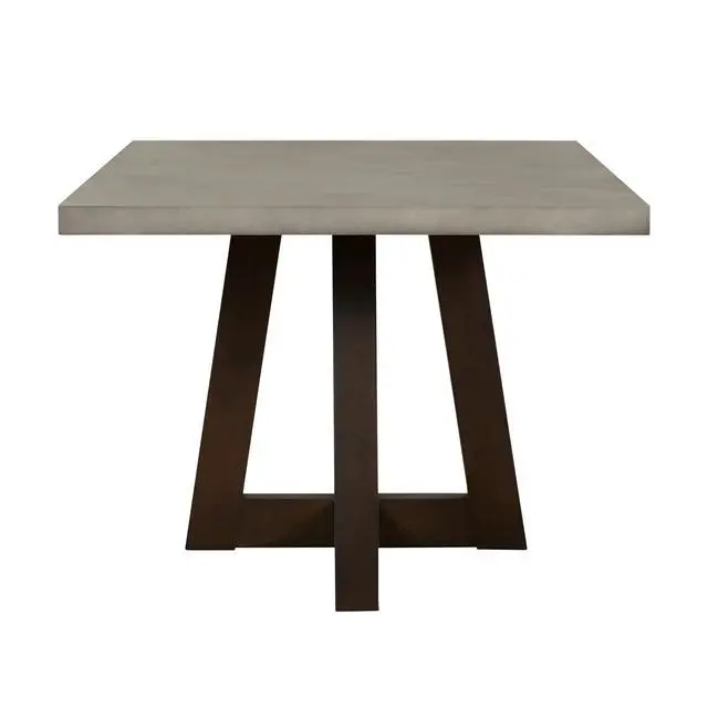Alt view image 4 of 7 - Elodie Gray Concrete and Dark Gray Oak Rectangle Dining Table