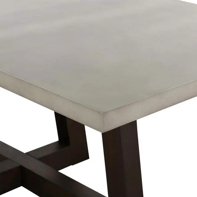 Alt view image 5 of 7 - Elodie Gray Concrete and Dark Gray Oak Rectangle Dining Table