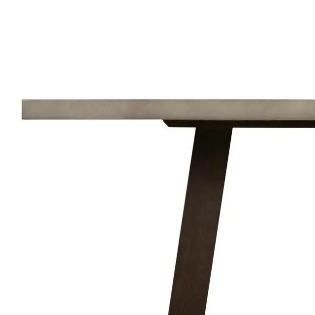 Alt view image 6 of 7 - Elodie Gray Concrete and Dark Gray Oak Rectangle Dining Table