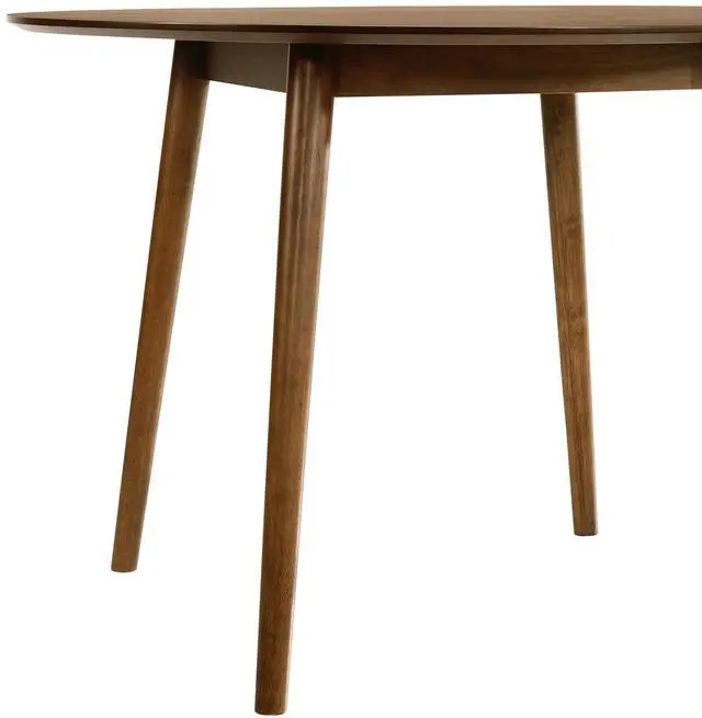 Alt view image 5 of 6 - Arcadia 48" Round Dining Table in Walnut Wood
