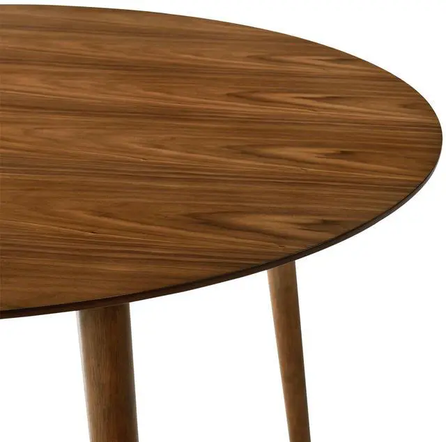 Alt view image 4 of 6 - Arcadia 48" Round Dining Table in Walnut Wood