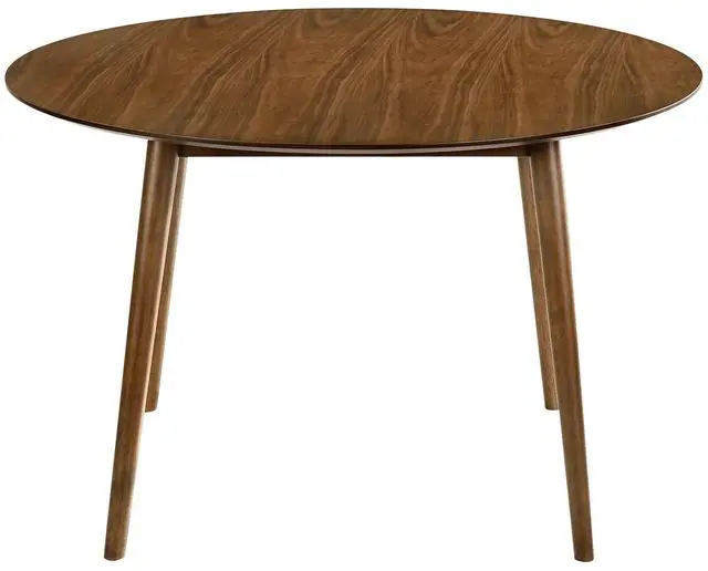 Alt view image 3 of 6 - Arcadia 48" Round Dining Table in Walnut Wood