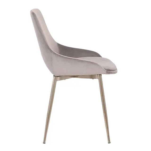 Alt view image 4 of 6 - Heidi Gray Velvet Dining Accent Chair