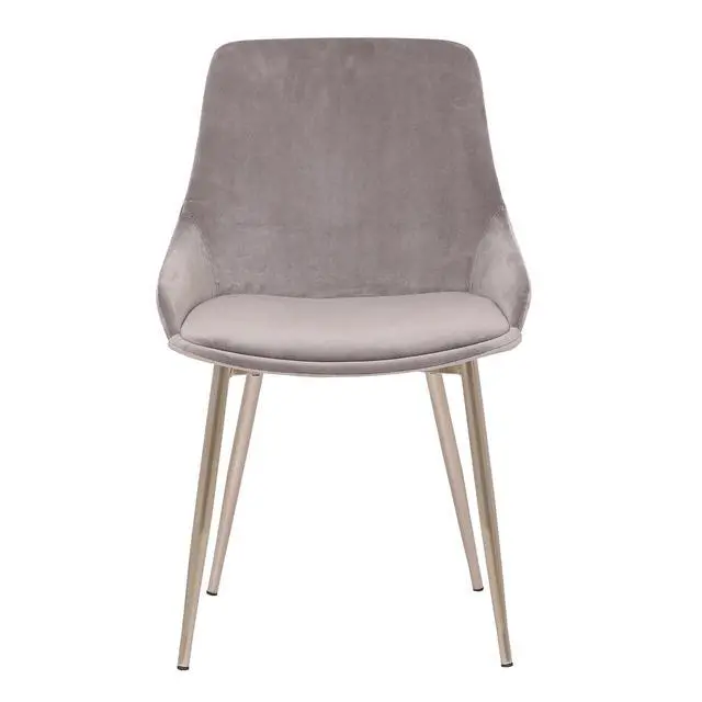 Alt view image 3 of 6 - Heidi Gray Velvet Dining Accent Chair