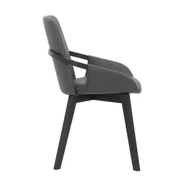 Alt view image 4 of 6 - Greisen Modern Gray Wood Dining Room Chair