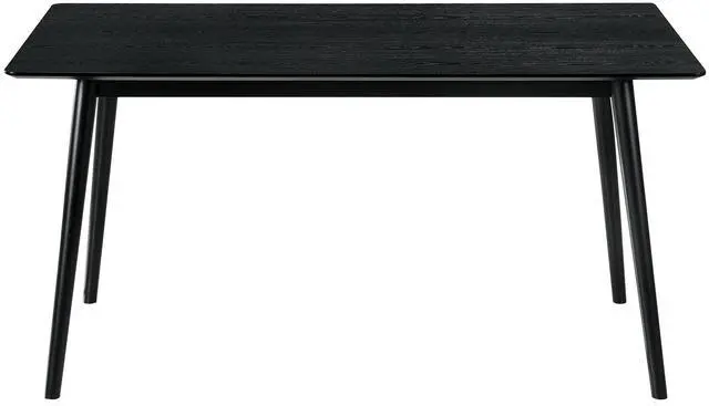 Alt view image 3 of 6 - Westmont 59" Rectangular Dining Table in Black Wood