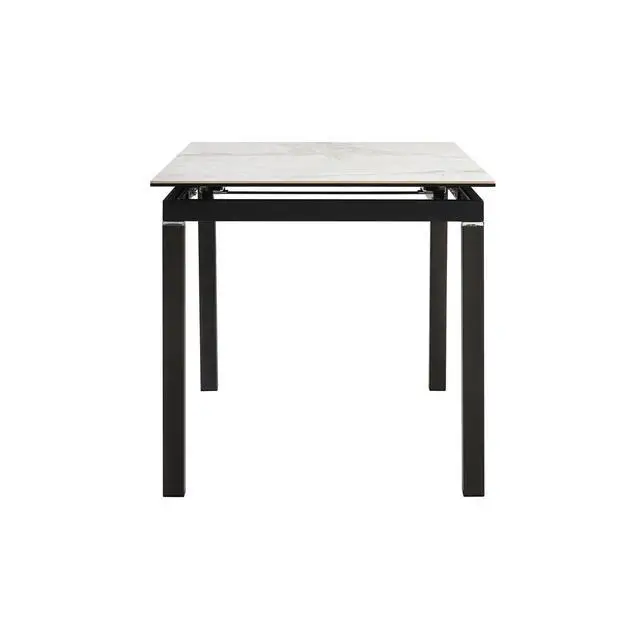 Alt view image 5 of 7 - Giana Extendable Dining Table in Stone and Metal